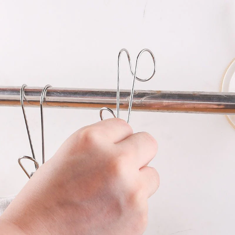 Stainless Steel Clothes Pins Hook Clip(10pcs) - Image 9
