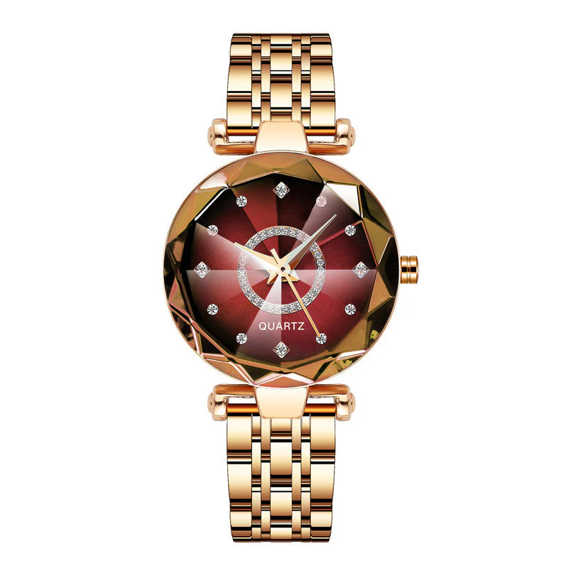 Starry Diamond Dial Ladies Waterproof Watch - Image 12