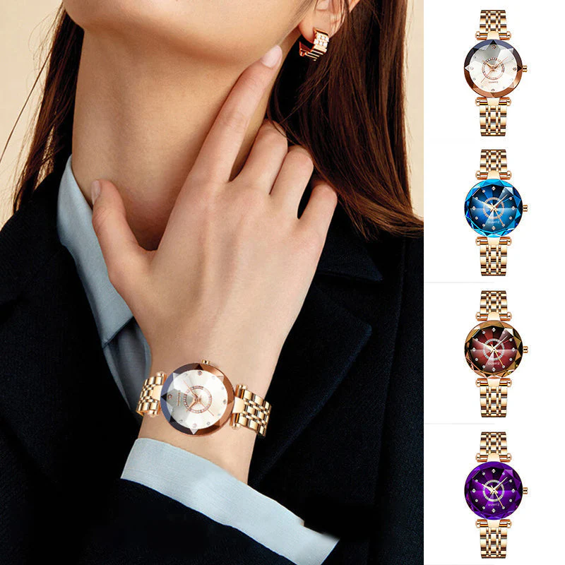 Starry Diamond Dial Ladies Waterproof Watch - Image 2