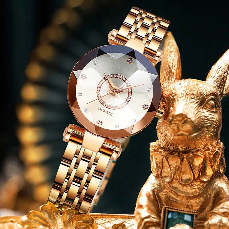 Starry Diamond Dial Ladies Waterproof Watch - Image 7