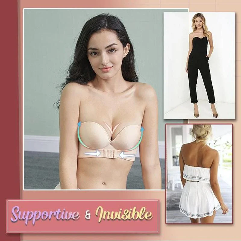 Strapless Front Buckle Lift Bra - Image 13