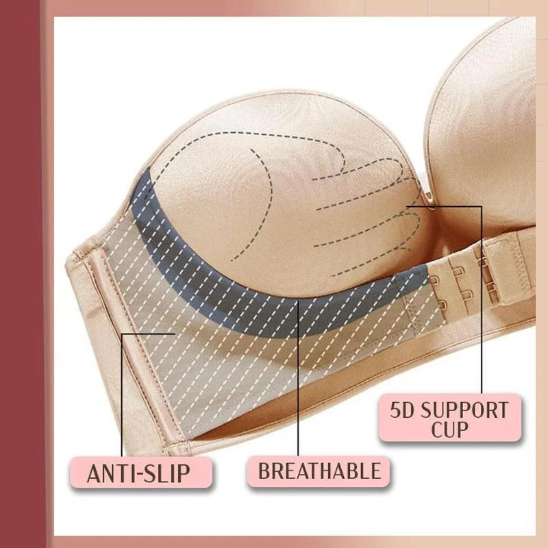 Strapless Front Buckle Lift Bra - Image 14