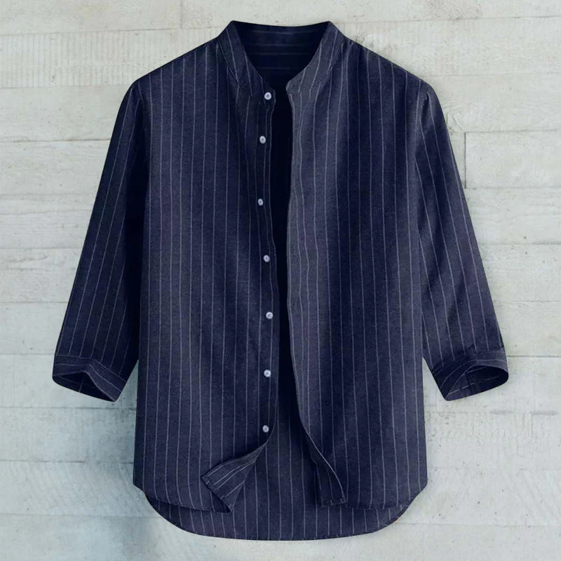 Striped Linen Shirt - Image 11