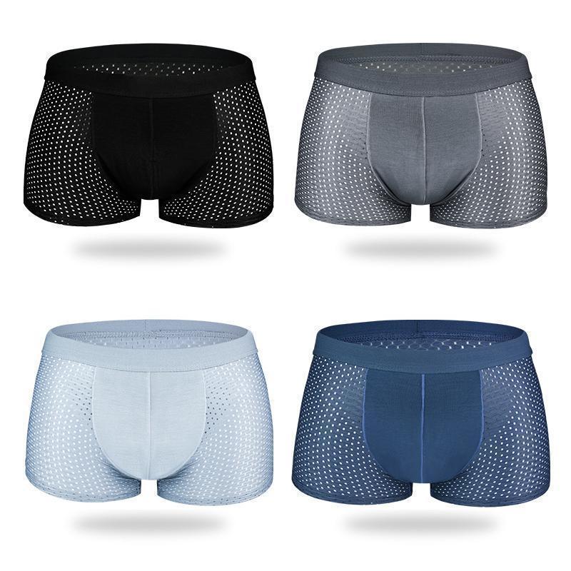 Breathable Ice Silk Underwears, Honeycomb Ventilation Design - Image 3