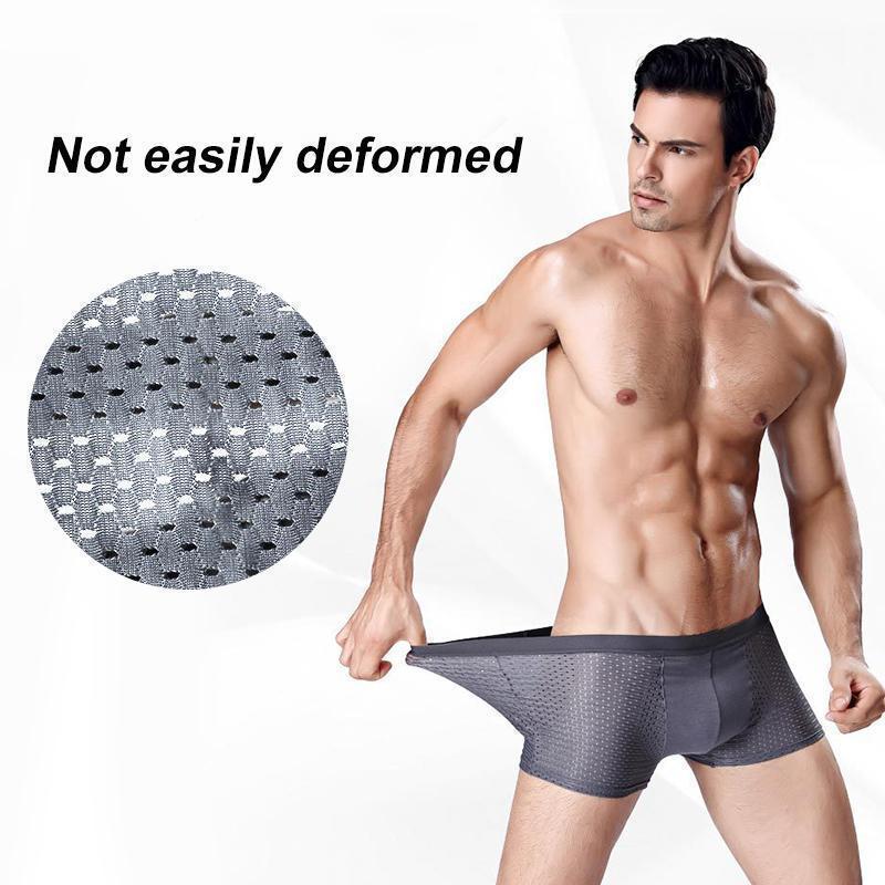 Breathable Ice Silk Underwears, Honeycomb Ventilation Design - Image 8