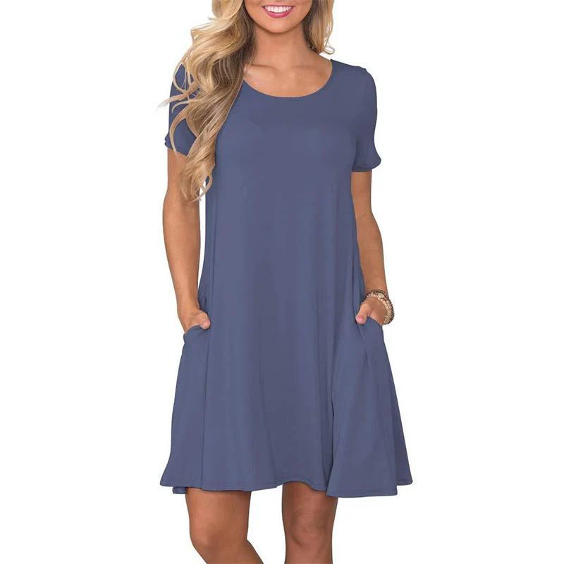 Summer Travel Short Sleeve Dress - Image 11