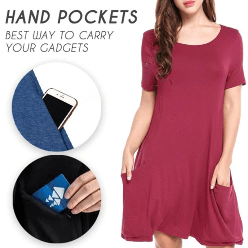 Summer Travel Short Sleeve Dress - Image 2
