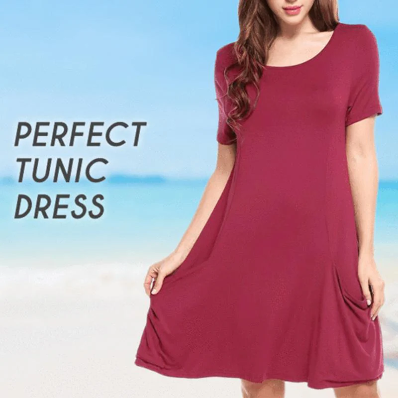 Summer Travel Short Sleeve Dress - Image 5