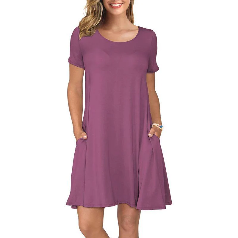 Summer Travel Short Sleeve Dress - Image 6