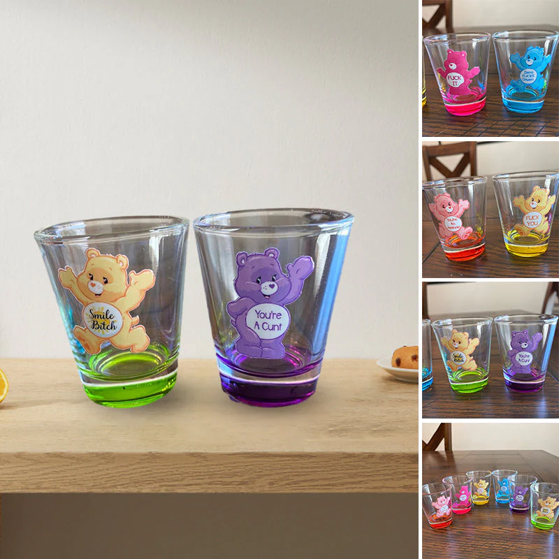 Swear Bears Shot Glasses, 6 Pieces - Image 10