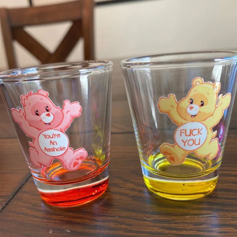 Swear Bears Shot Glasses, 6 Pieces - Image 2
