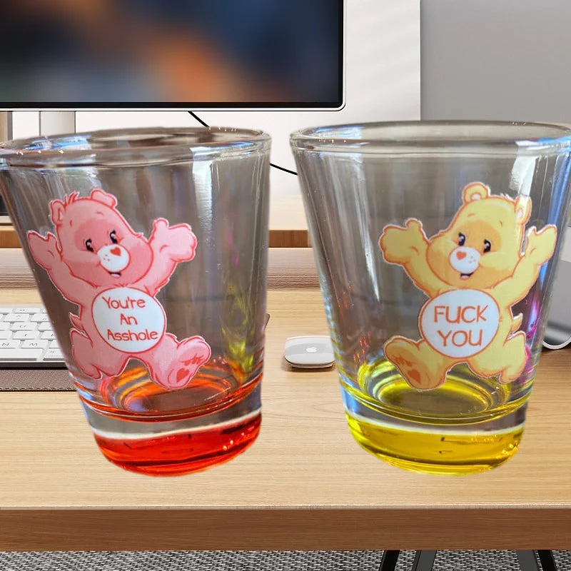 Swear Bears Shot Glasses, 6 Pieces - Image 6