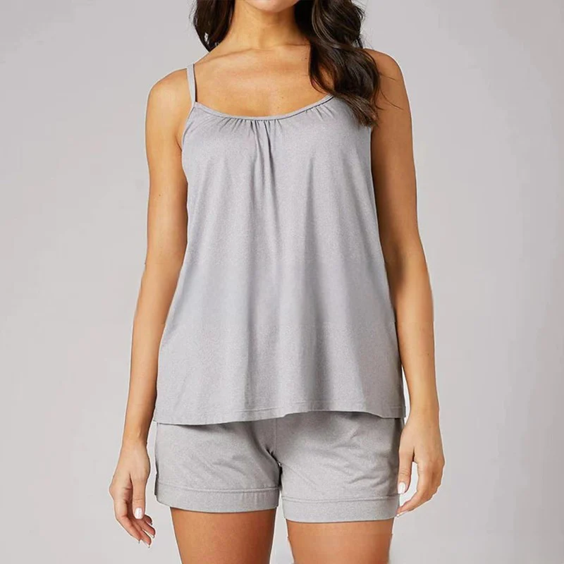 Tank Top With Built-In Bra - Image 17