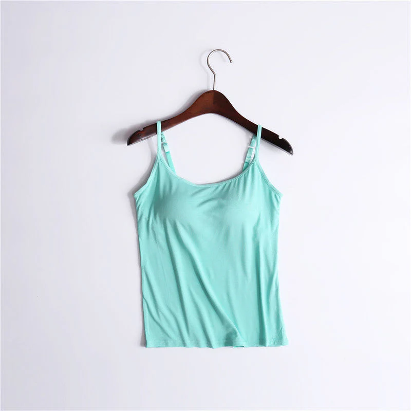 Tank Top With Built-In Bra - Image 20