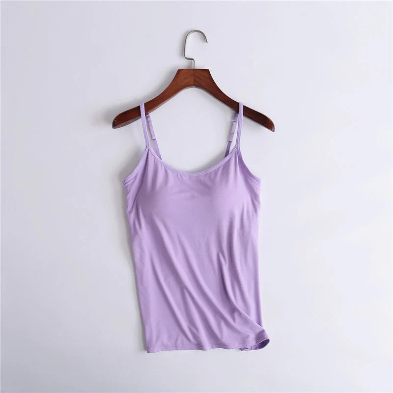 Tank Top With Built-In Bra - Image 18