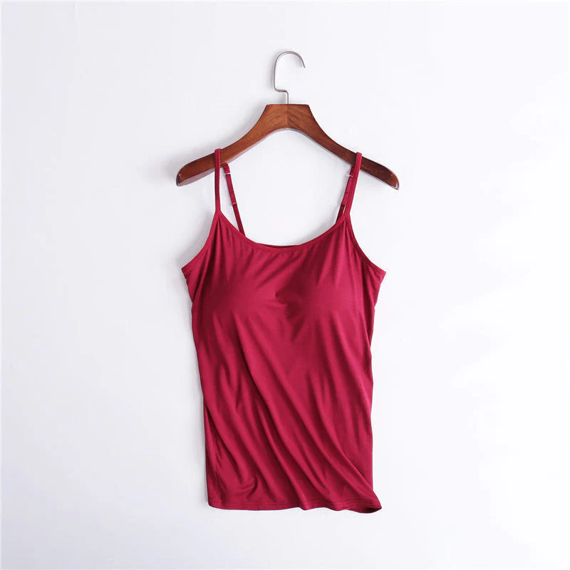 Tank Top With Built-In Bra - Image 19