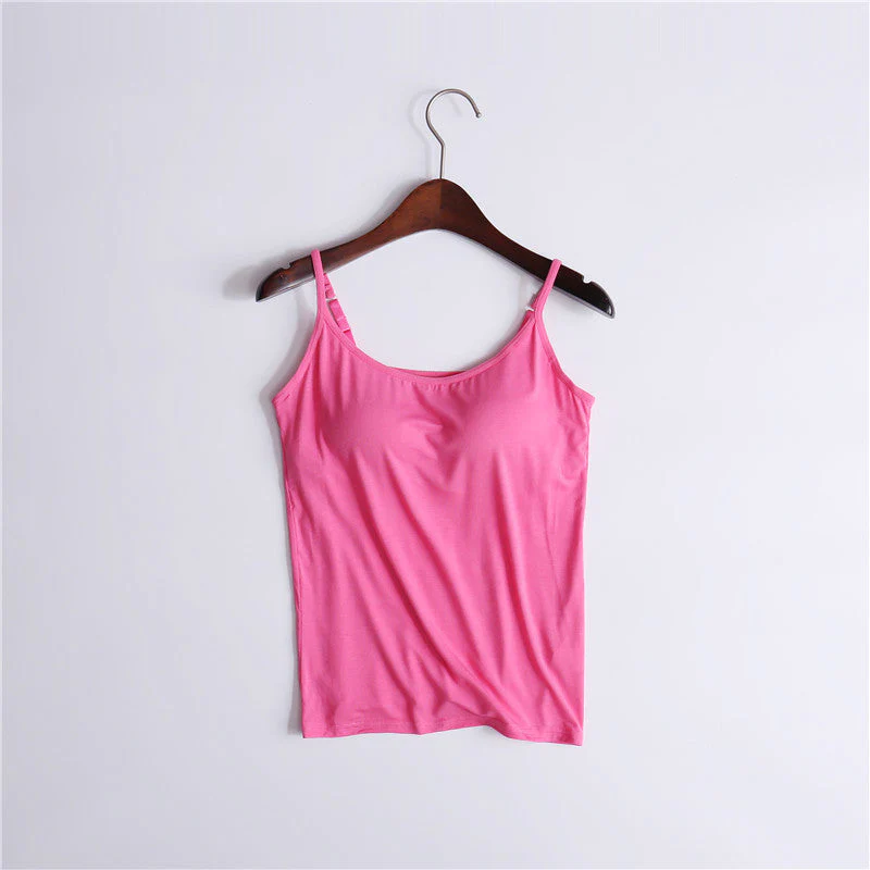Tank Top With Built-In Bra - Image 20