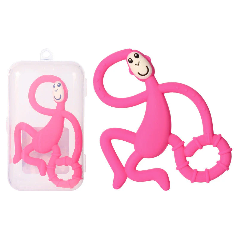 Teether Pain Tool Cartoon Monkey Toddler Molar Natural Stop Sucking Thumb Toys - Image 10
