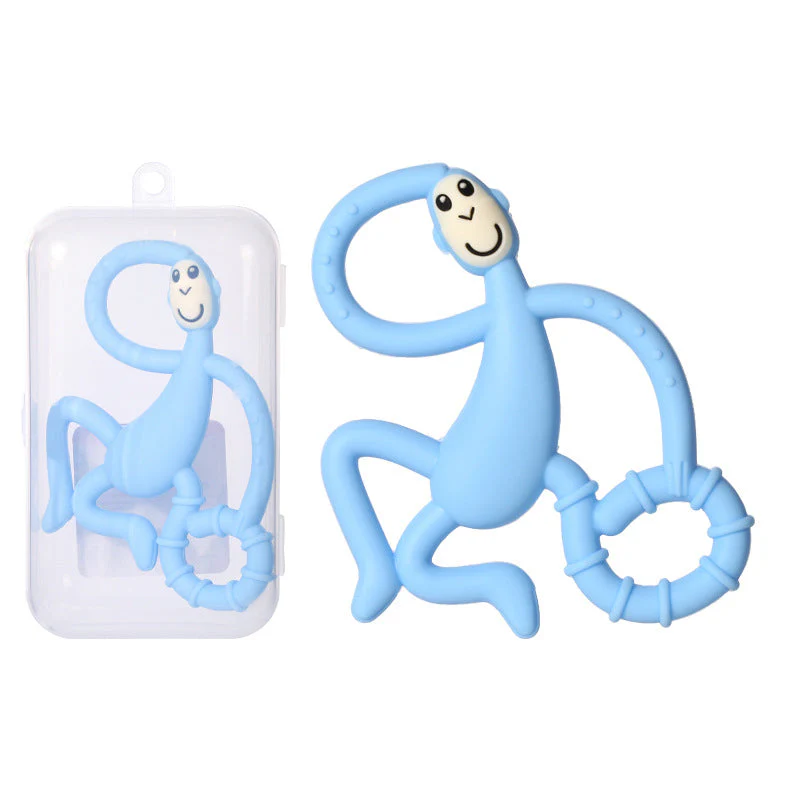 Teether Pain Tool Cartoon Monkey Toddler Molar Natural Stop Sucking Thumb Toys - Image 12