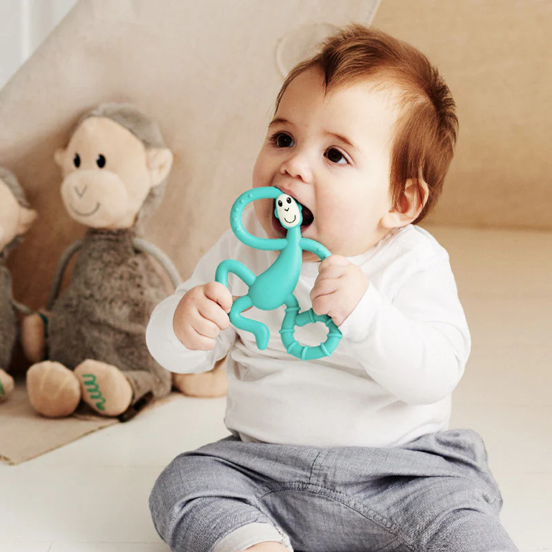 Teether Pain Tool Cartoon Monkey Toddler Molar Natural Stop Sucking Thumb Toys - Image 4