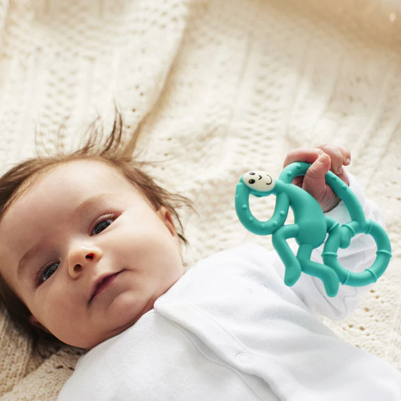 Teether Pain Tool Cartoon Monkey Toddler Molar Natural Stop Sucking Thumb Toys - Image 5