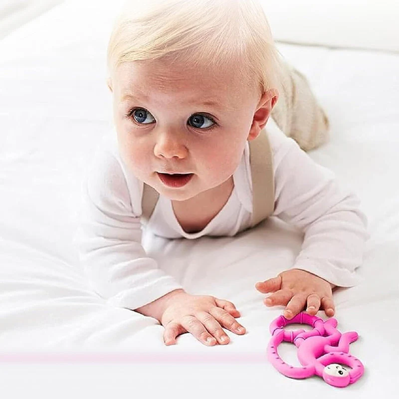 Teether Pain Tool Cartoon Monkey Toddler Molar Natural Stop Sucking Thumb Toys - Image 6