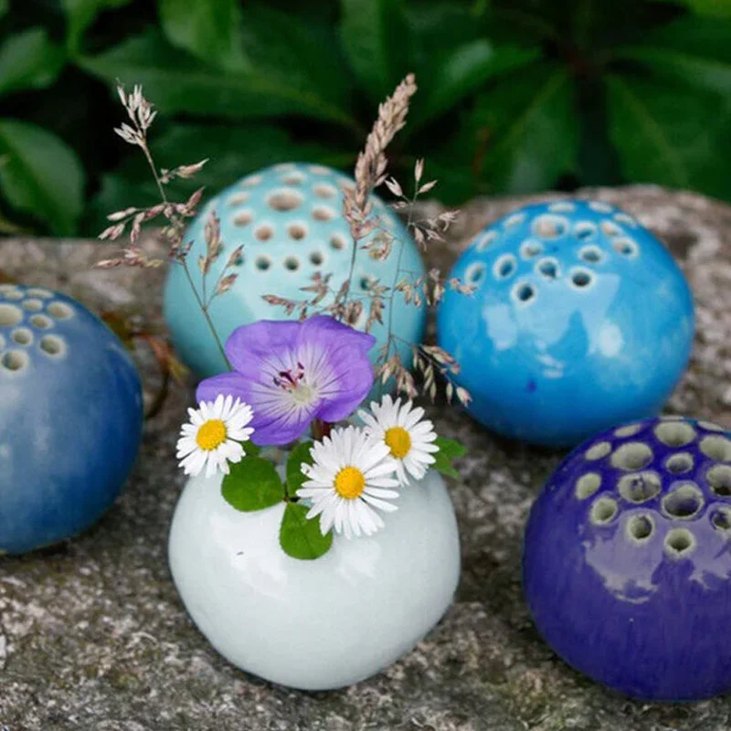 The Best Containers for Flowers Kids Picked for Mom - Handmade Vase Flower Stone Table Decor - Image 4
