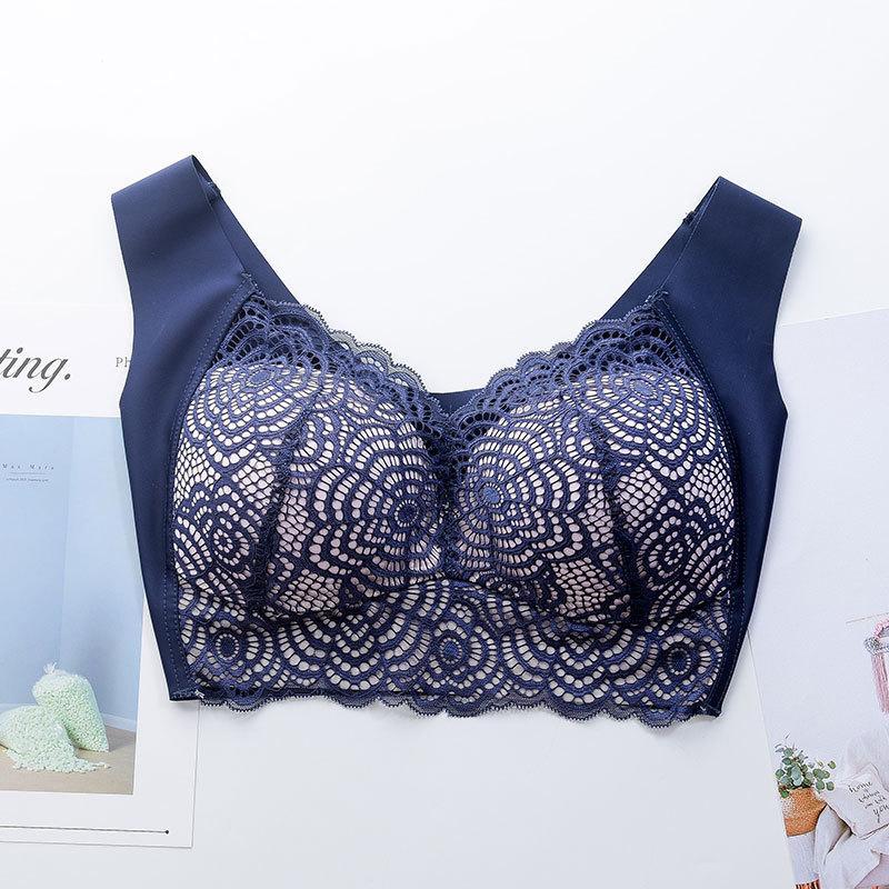Thin Section Seamless-Ring Gather Bra - Image 12