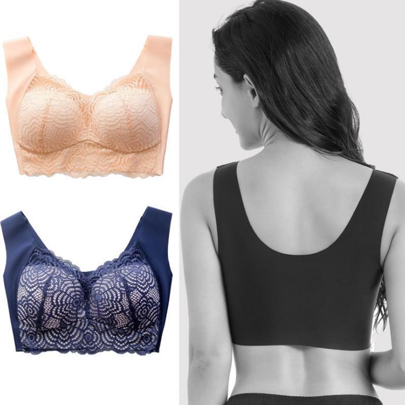 Thin Section Seamless-Ring Gather Bra - Image 3