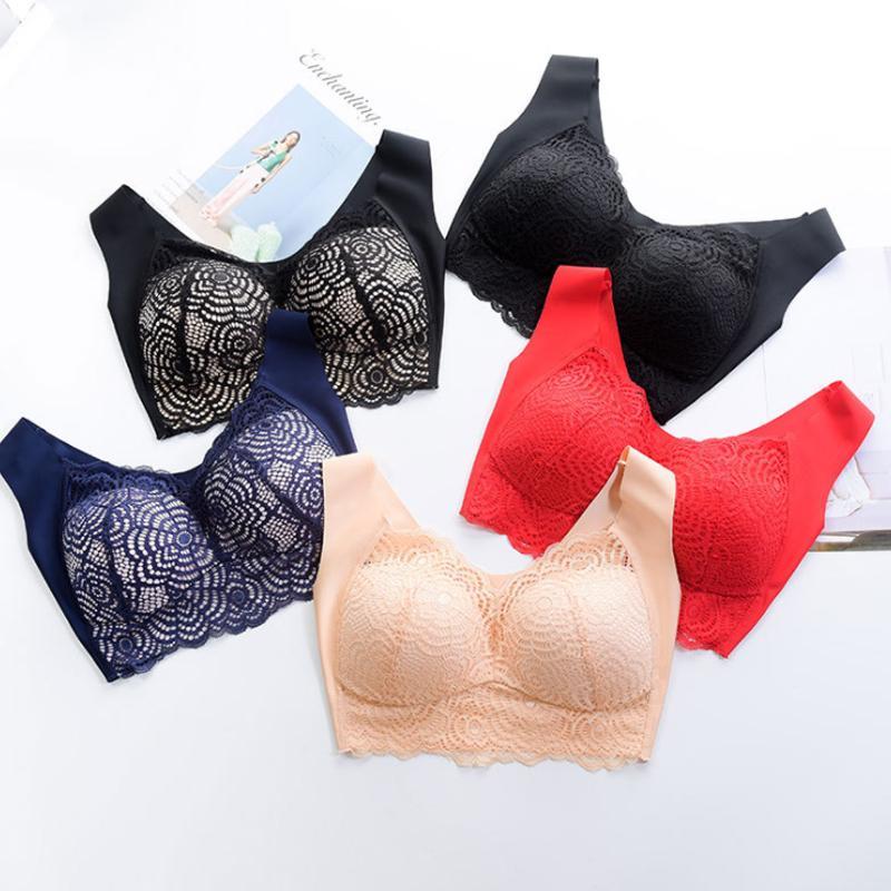 Thin Section Seamless-Ring Gather Bra - Image 9