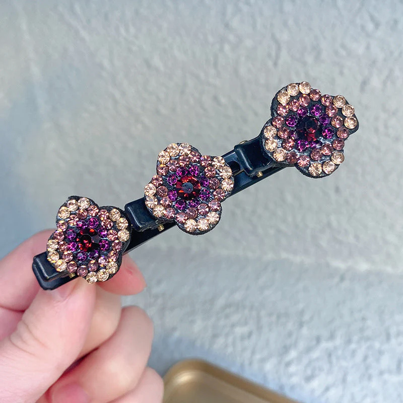Three Flower Side Hair Clip - Image 19