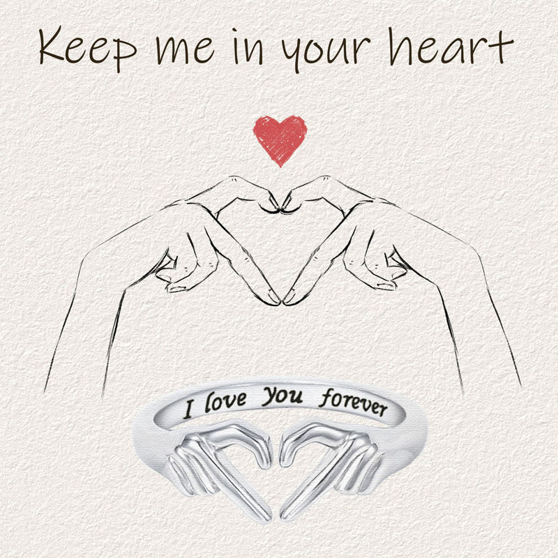 To My Daughter ‘I Love You Forever’ Heart Ring - Image 7