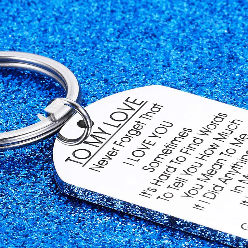 TO MY LOVE Motivational Keychain - Image 11