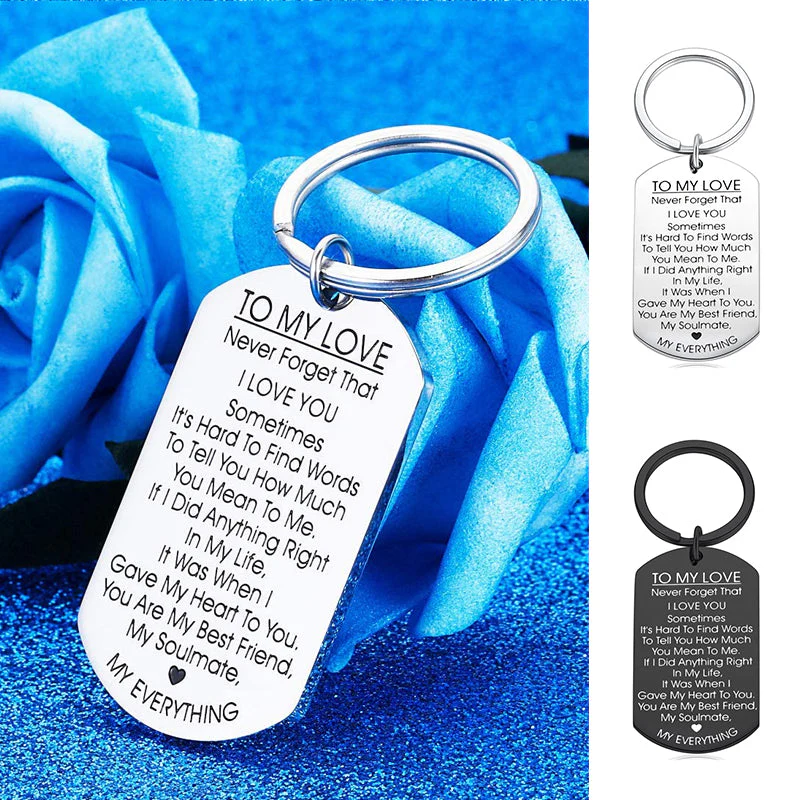 TO MY LOVE Motivational Keychain - Image 12