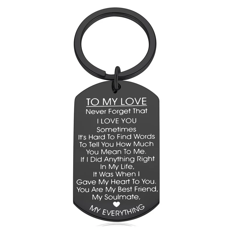 TO MY LOVE Motivational Keychain - Image 15