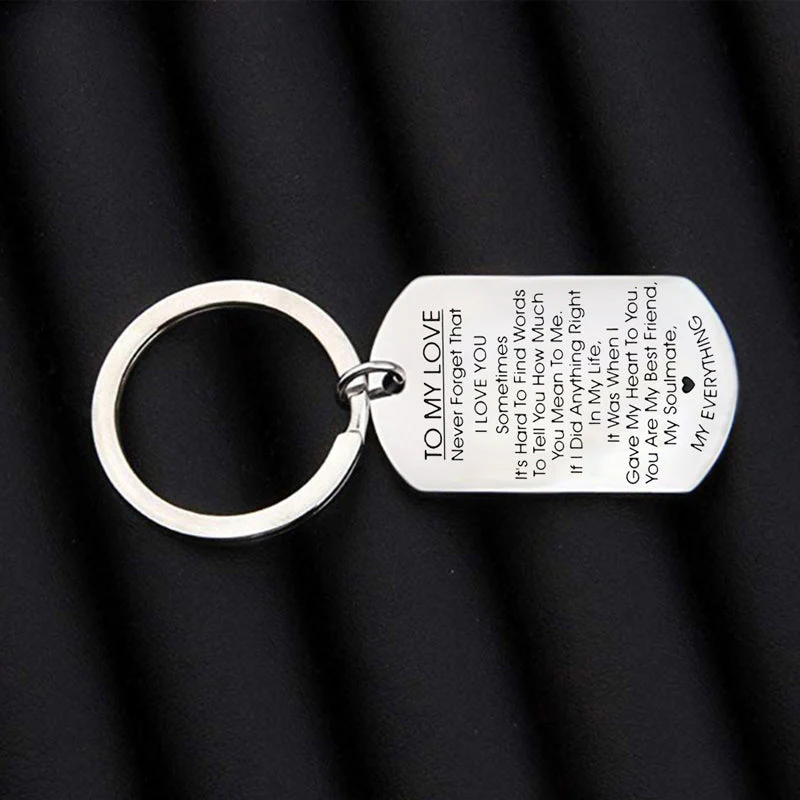 TO MY LOVE Motivational Keychain - Image 2