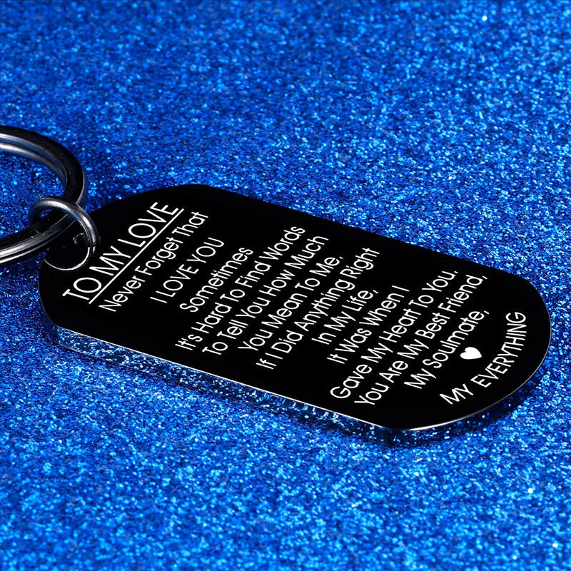 TO MY LOVE Motivational Keychain - Image 3