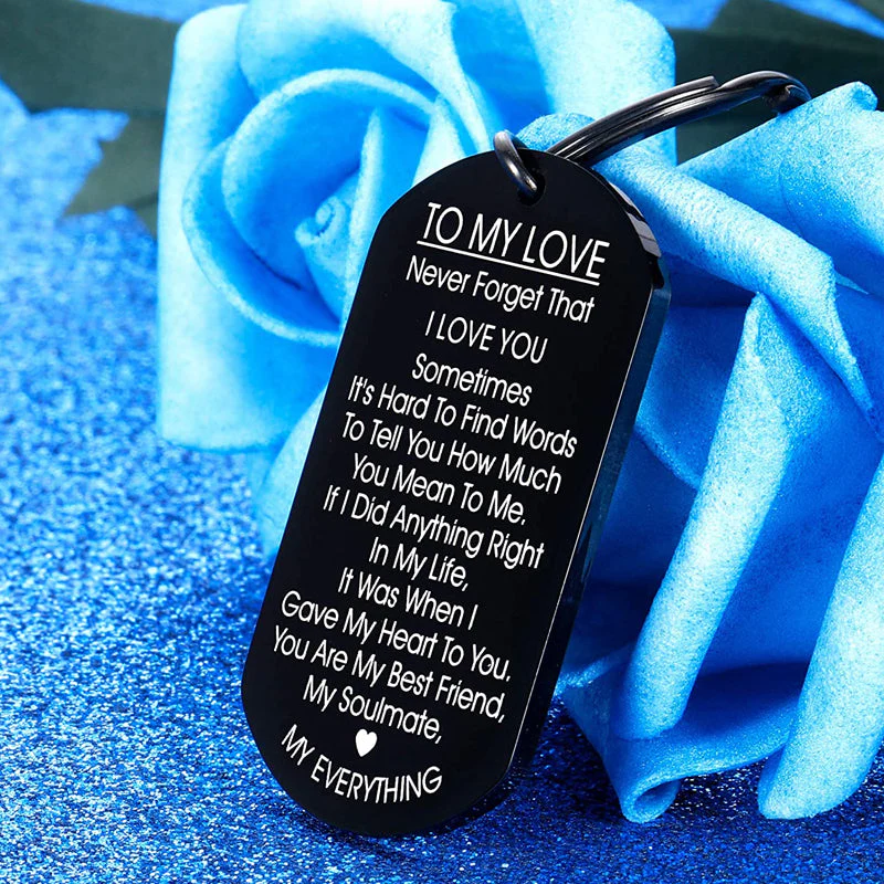 TO MY LOVE Motivational Keychain - Image 5