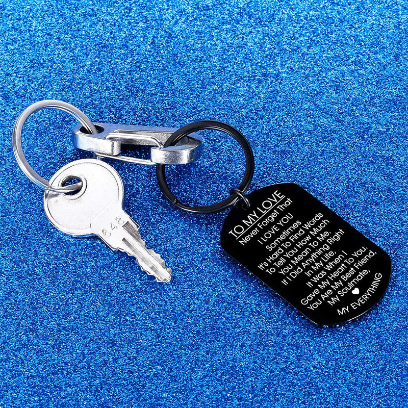 TO MY LOVE Motivational Keychain - Image 6