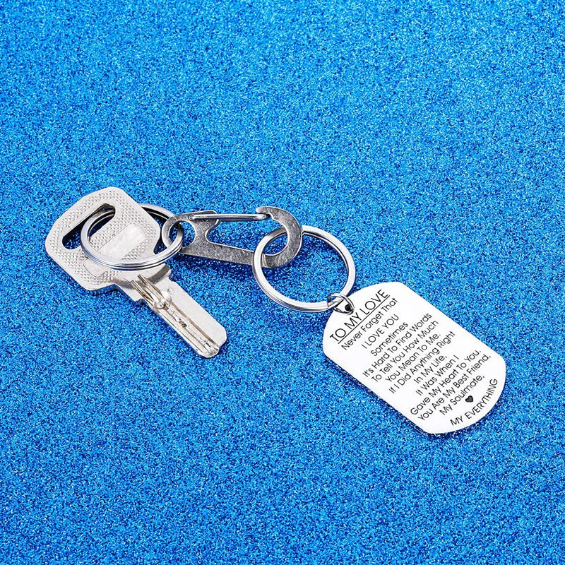 TO MY LOVE Motivational Keychain - Image 8