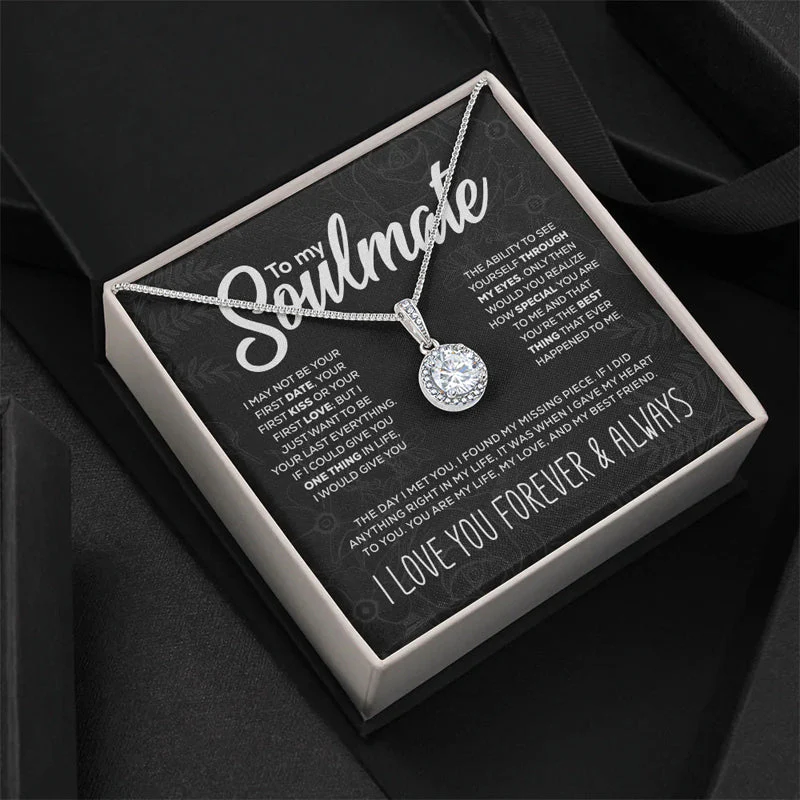To My Soulmate Sparkling Round Created Necklace - š„š„Pre-sale For A Limited Time With The Lowest Discount - Image 5