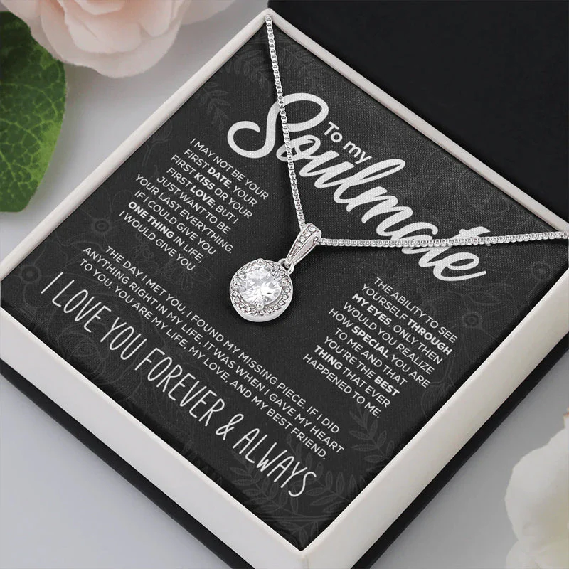 To My Soulmate Sparkling Round Created Necklace - š„š„Pre-sale For A Limited Time With The Lowest Discount - Image 6