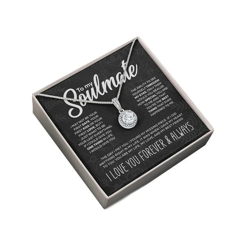 To My Soulmate Sparkling Round Created Necklace - š„š„Pre-sale For A Limited Time With The Lowest Discount - Image 7