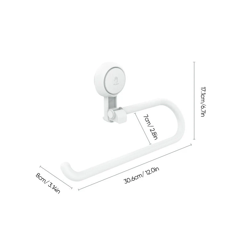 Towel Rack Roll Paper Storage Holder - Image 14