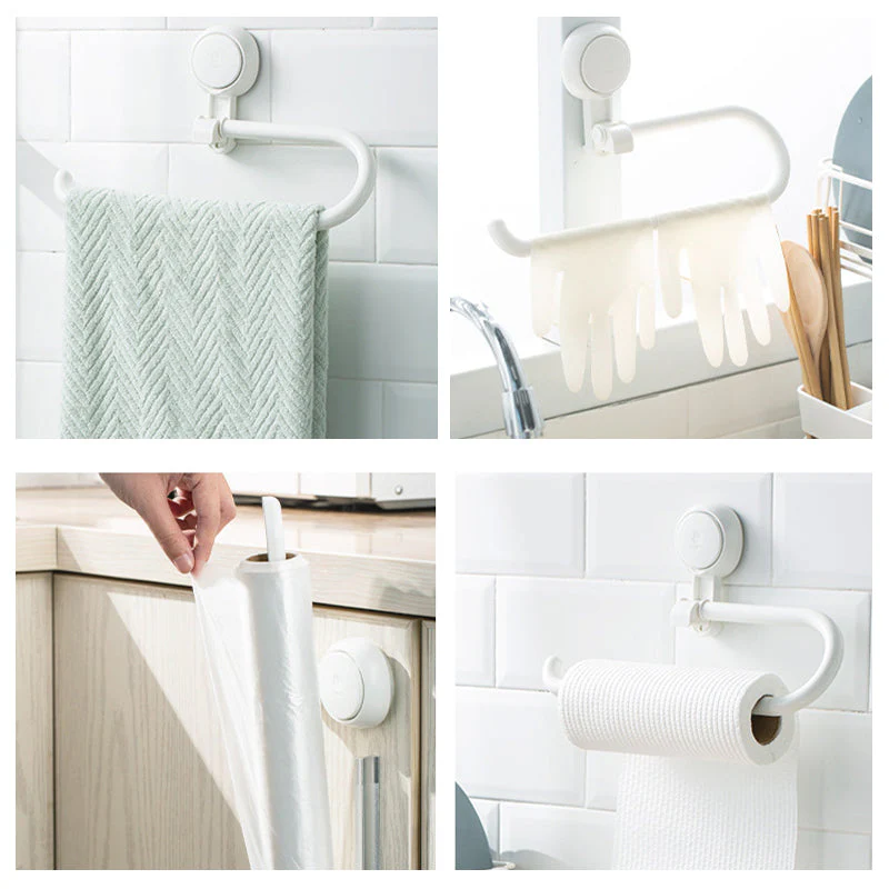 Towel Rack Roll Paper Storage Holder - Image 3