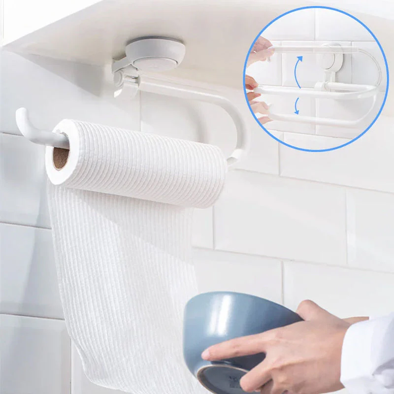 Towel Rack Roll Paper Storage Holder - Image 8