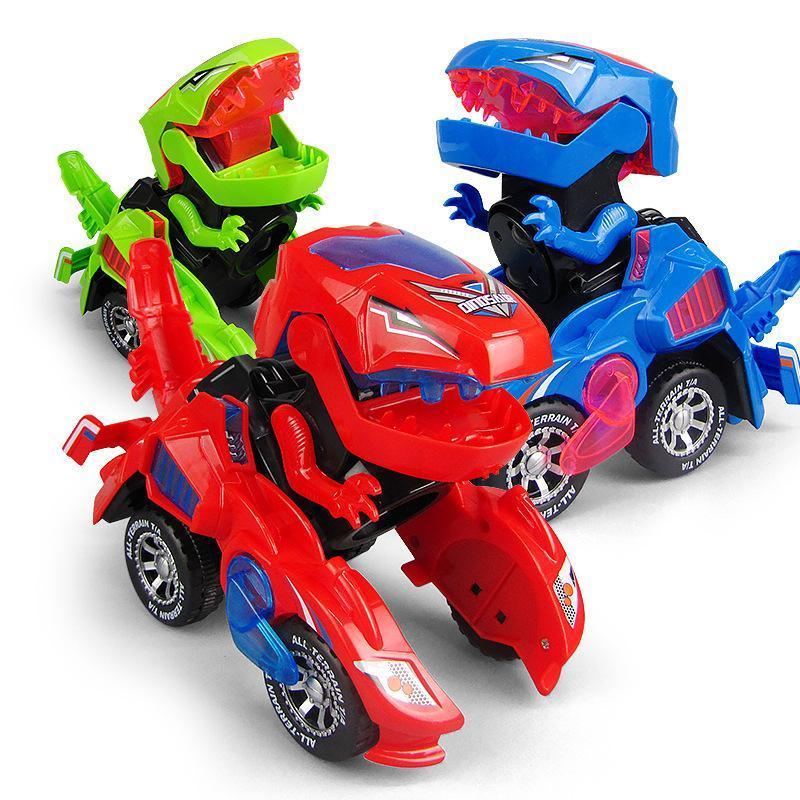 Transforming Dinosaur LED Car (Random color) - Image 3