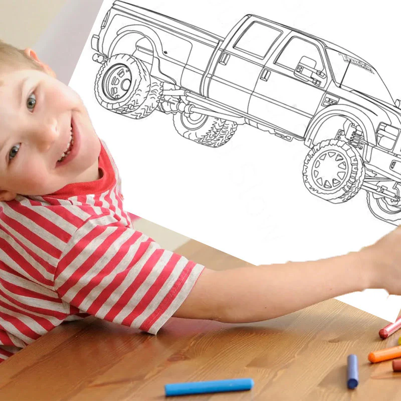 Trucks Coloring Book - Image 2