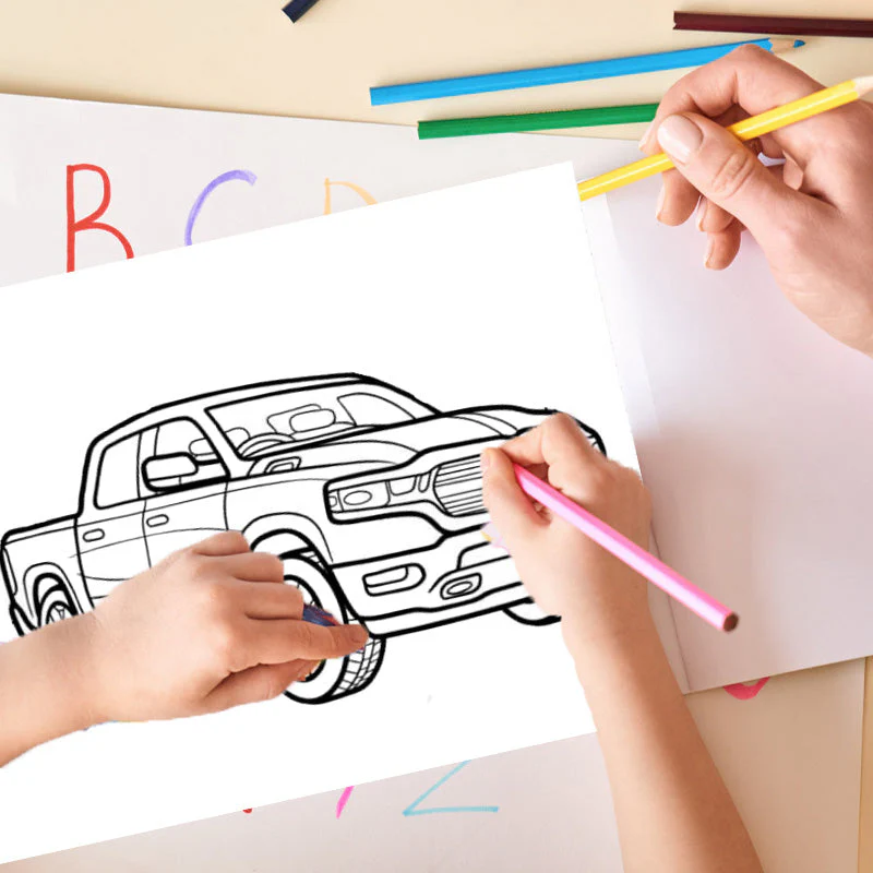 Trucks Coloring Book - Image 4
