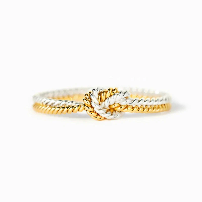True Love Handcrafted Two Strand Knot Ring - Image 11